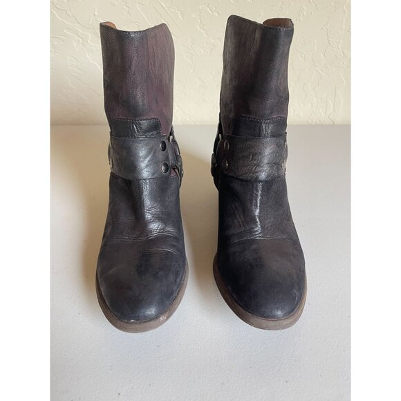 Donald J. Pliner Dasha Moto Leather Biker Boots Leather Made in Italy - Picture 11 of 12